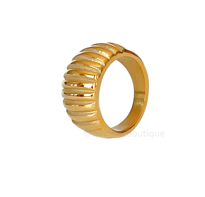 Mars Croissant ringur - 18k forgylt